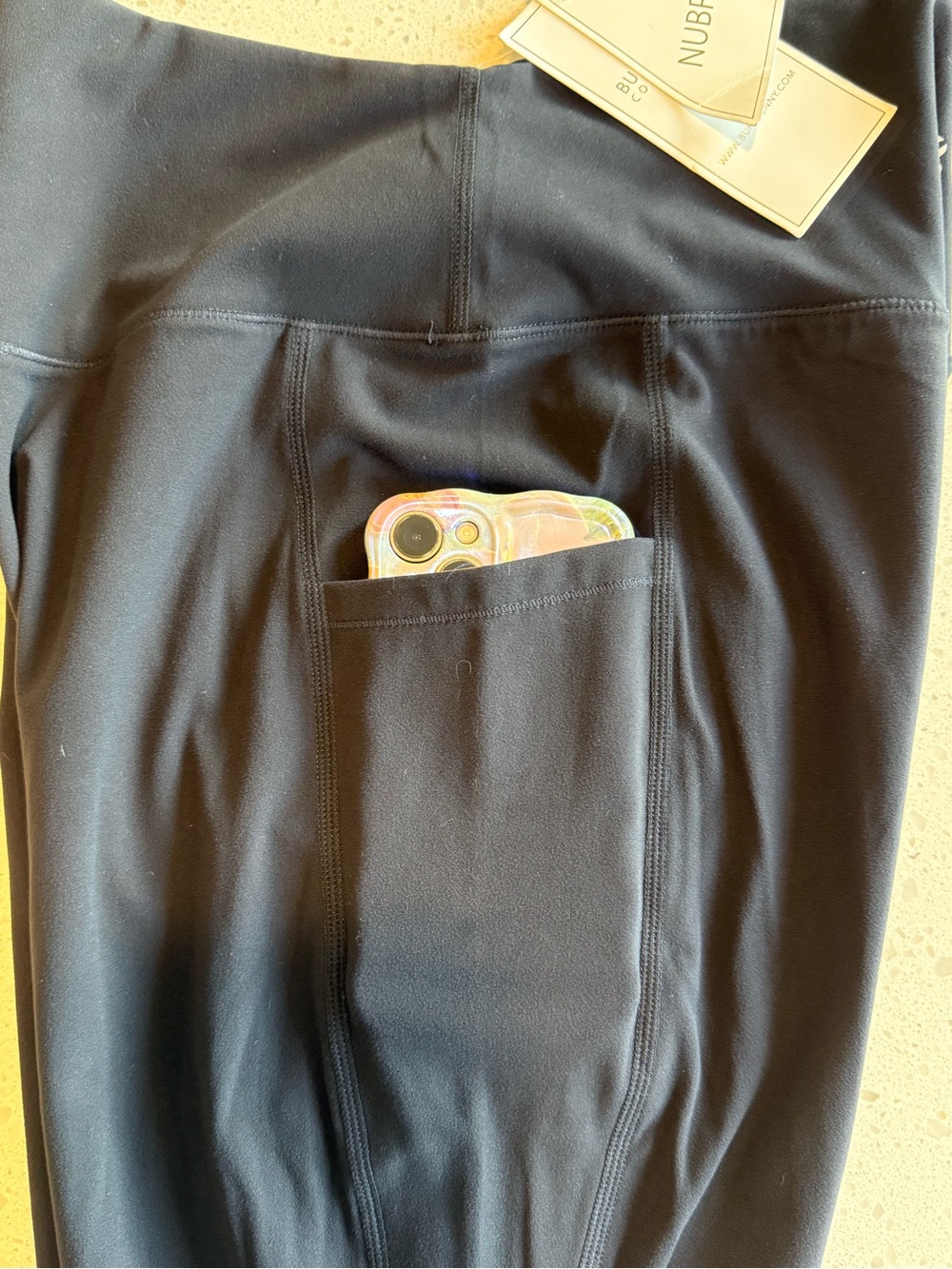Buffbunny Contour Pocket Leggings – Onyx Black - Picture 4 of 5